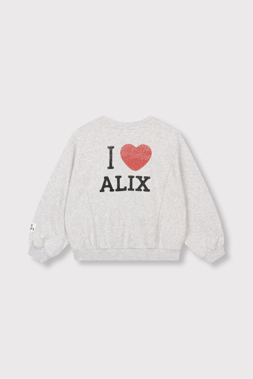 Alix the label batwing sweater // light grey melange