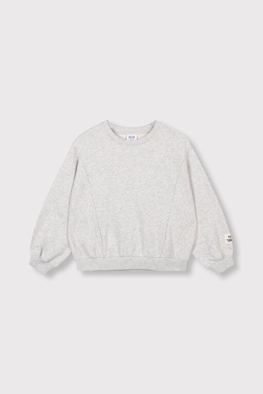 Alix the label batwing sweater // light grey melange