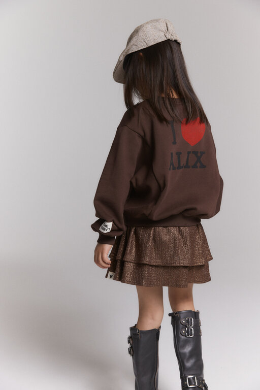 Alix the label batwing sweater // warm brown