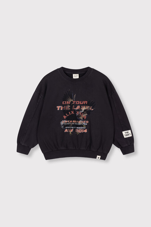 Alix the label eagle sweater // charcoal grey