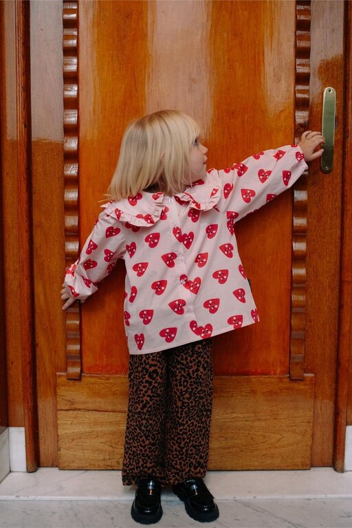 Daily Brat patty heart shirt // red