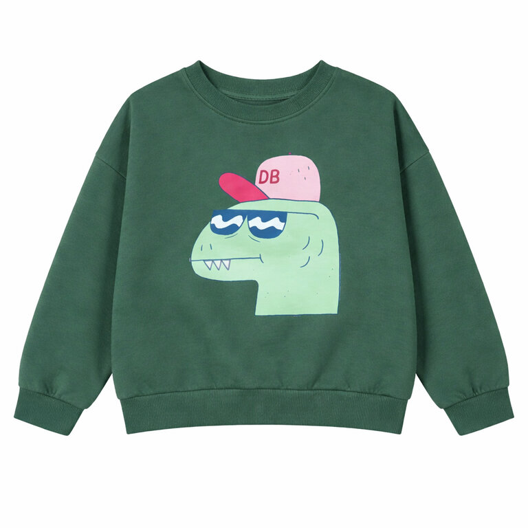 Daily Brat coolasaurus dino sweater // green