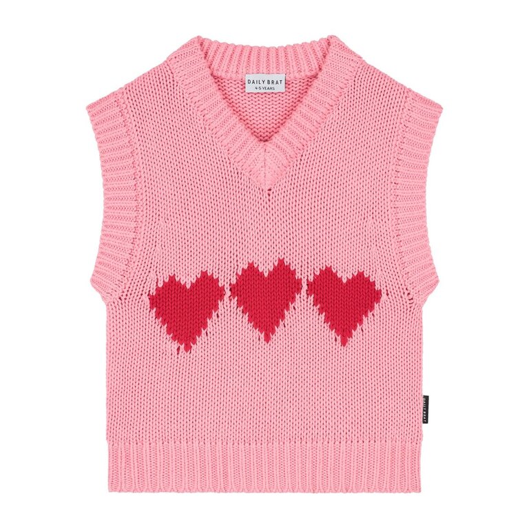 Daily Brat heart spencer //  pink