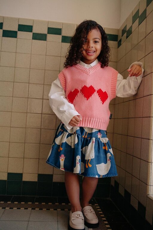 Daily Brat goose party skirt // blue