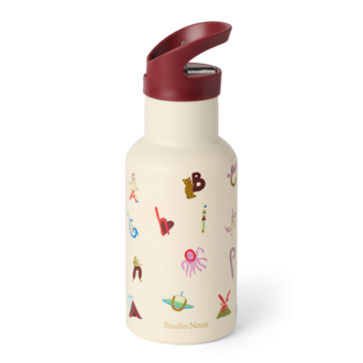 Studio Noos drink bottle small // alphabet