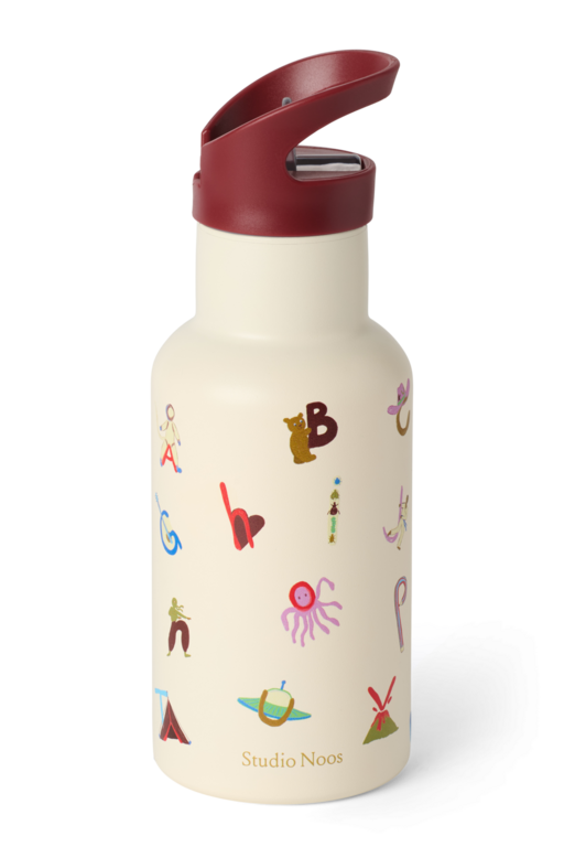 Studio Noos drink bottle small // alphabet