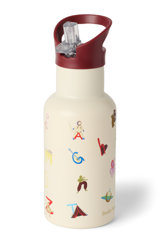 Studio Noos drink bottle small // alphabet