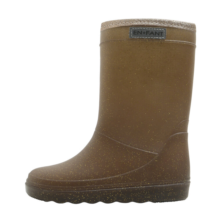 Enfant thermo boots // coffee bean glitter