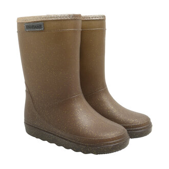 Enfant thermo boots // coffee bean glitter