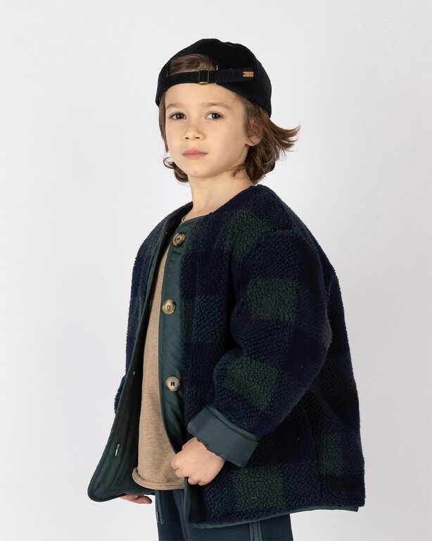 Nixnut check jacket // moss