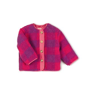 Nixnut check jacket // cherry