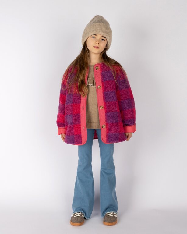 Nixnut check jacket // cherry