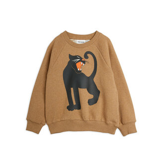 Mini Rodini panther sp melange sweatshirt // brown