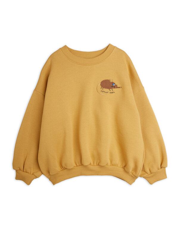 Mini Rodini elephant shrew emb sweatshirt // beige