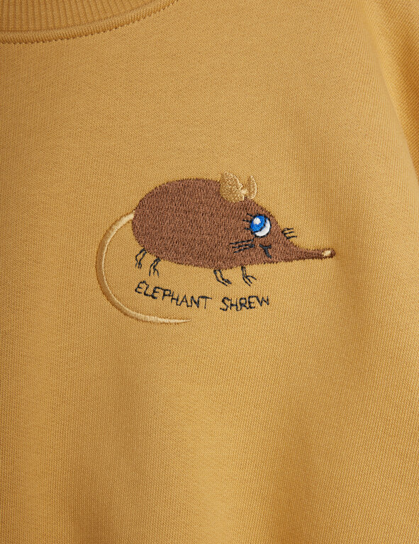 Mini Rodini elephant shrew emb sweatshirt // beige