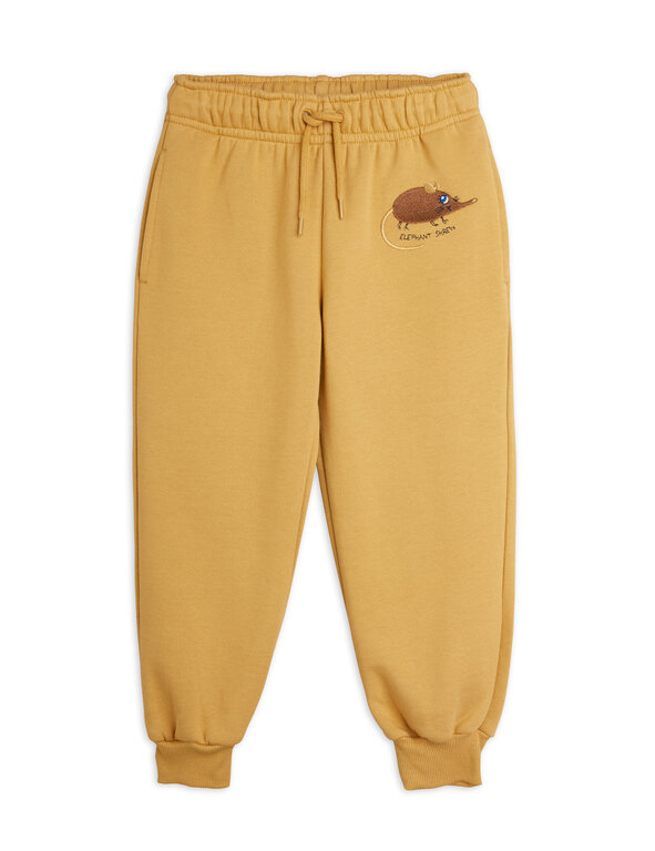 Mini Rodini elephant shrew emb sweatpants // beige