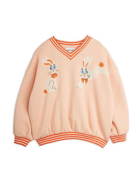 Mini Rodini rabbits sp sweatshirt // pink