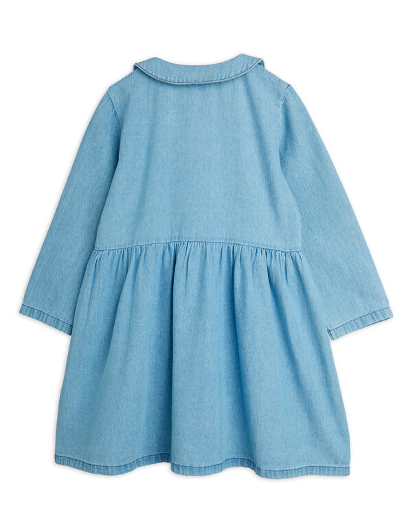 Mini Rodini lw denim rabbit sp woven dress // blue