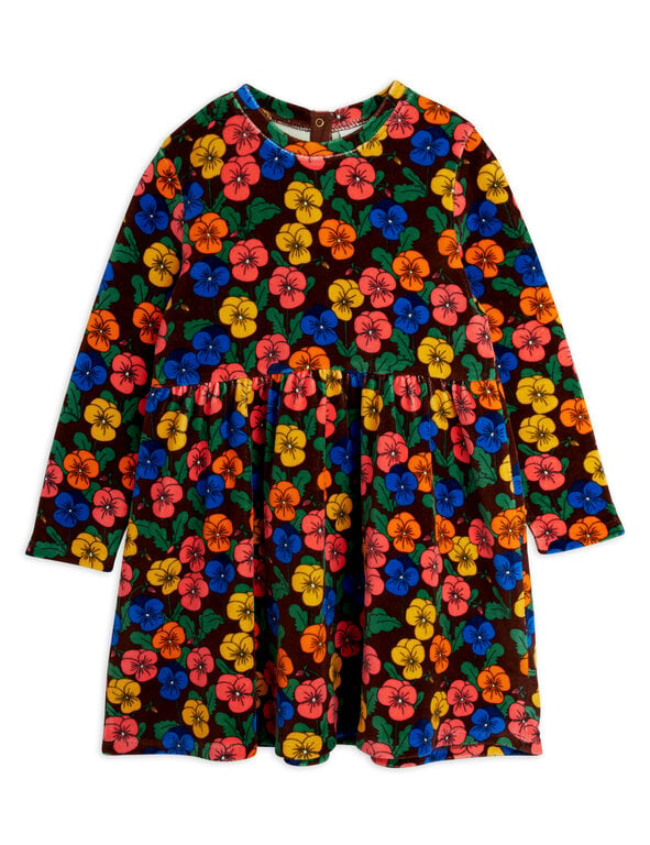 Mini Rodini violas aop velour dress // multi