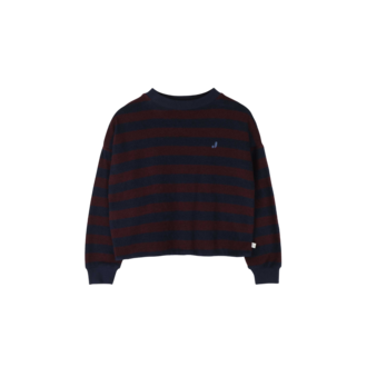 Jenest kay ls t-shirt // navy blue cherry bordeaux