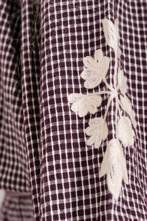 Jenest coco blouse // cherry bordeaux vintage rose