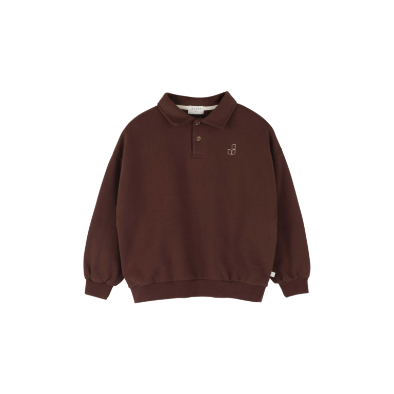 Jenest cameron polo sweater // fondant brown