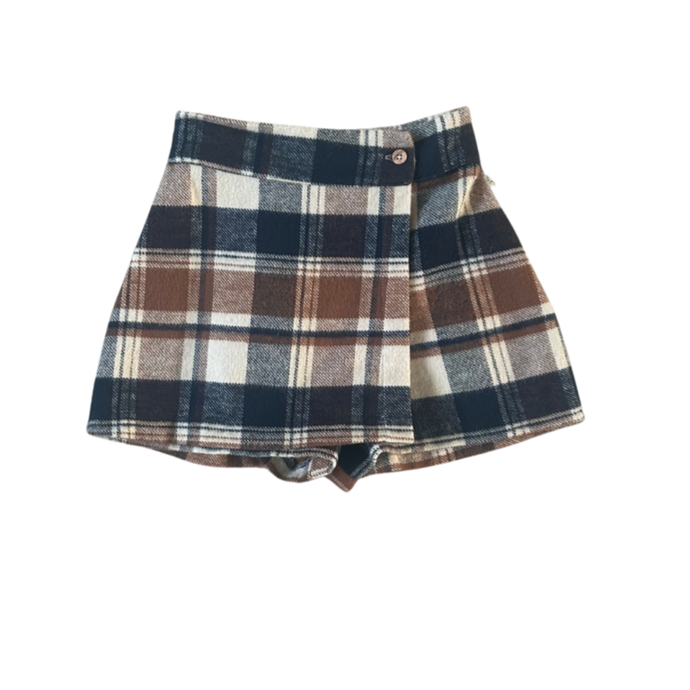 Jenest bess skort // off white blue brown