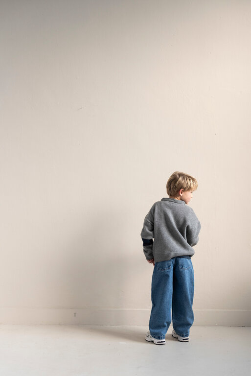 Jenest balloon denim pants // dark wash