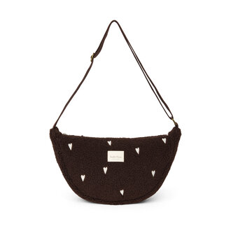 Studio Noos teddy adult fanny pack // chocolate hearts