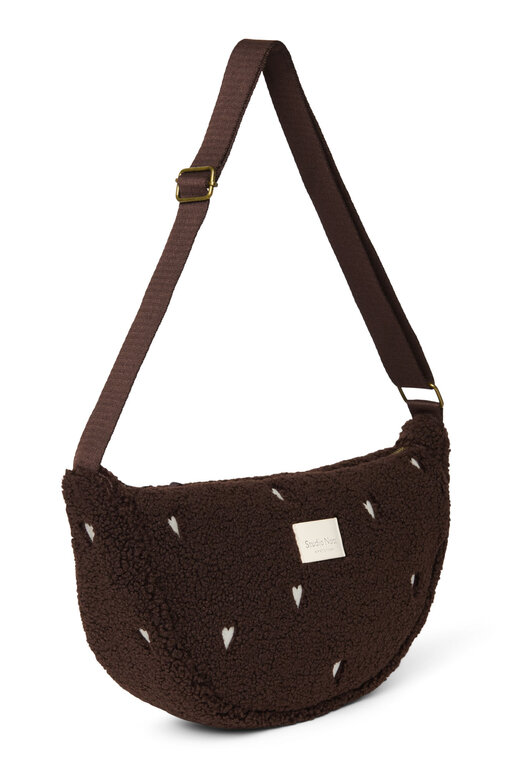 Studio Noos teddy adult fanny pack // chocolate hearts