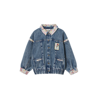 Goldie & Ace batwing denim jacket // mini peony