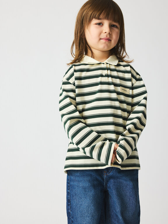 Brunobruno kai polo tshirt // myrtle jersey stripe