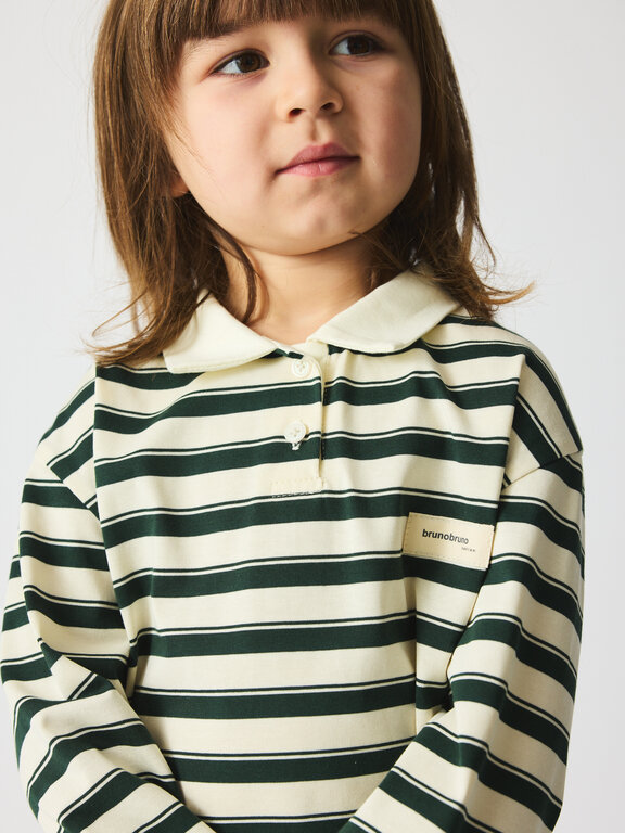 Brunobruno kai polo tshirt // myrtle jersey stripe