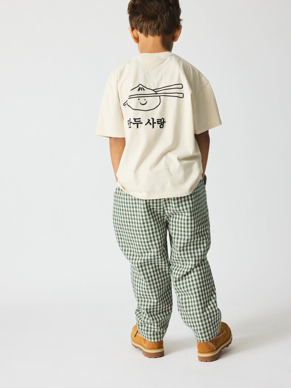Brunobruno dora check pants // myrtle green check