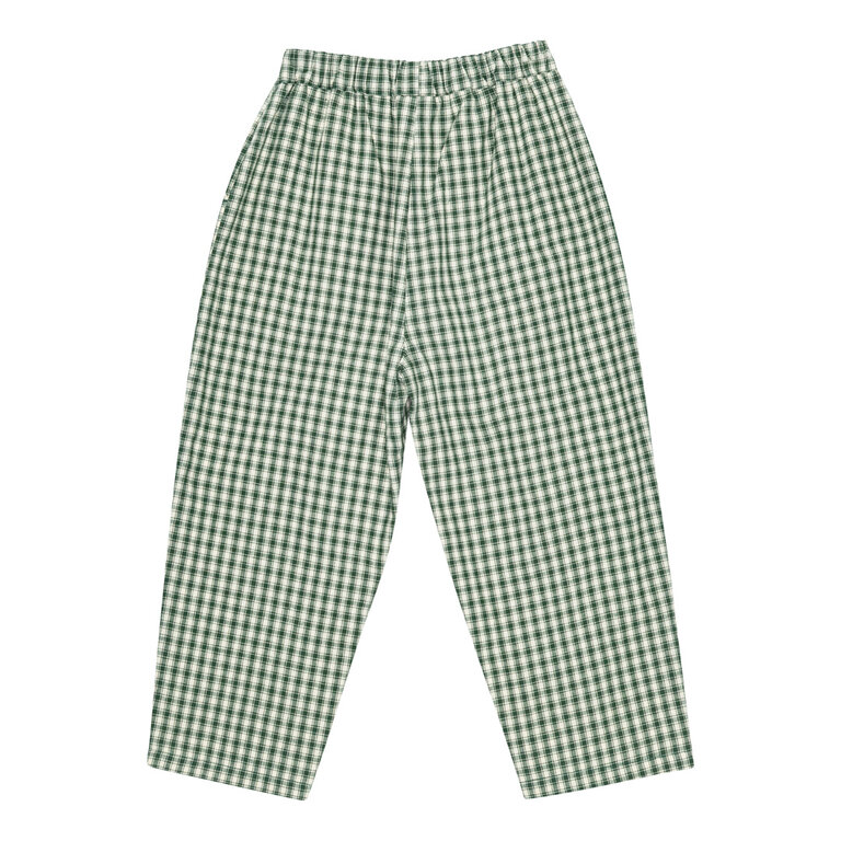 Brunobruno dora check pants // myrtle green check