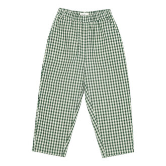 Brunobruno dora check pants // myrtle green check