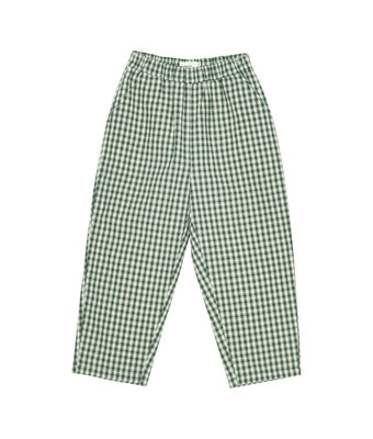 dora check pants // myrtle green check