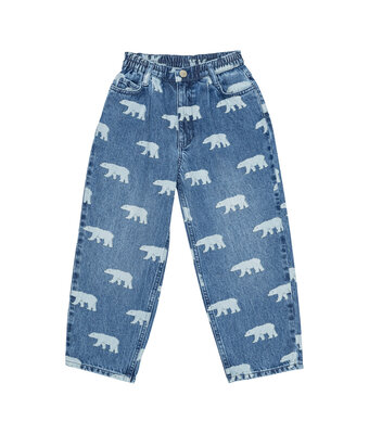 dorethy aop jeans // mid blue polar bear
