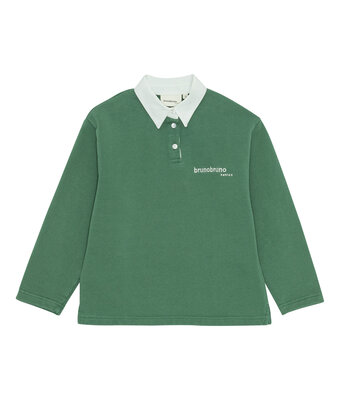 dana polo sweatshirt // myrtle green