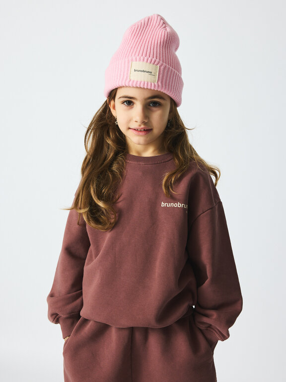 Brunobruno norah sweatshirt // marron plum