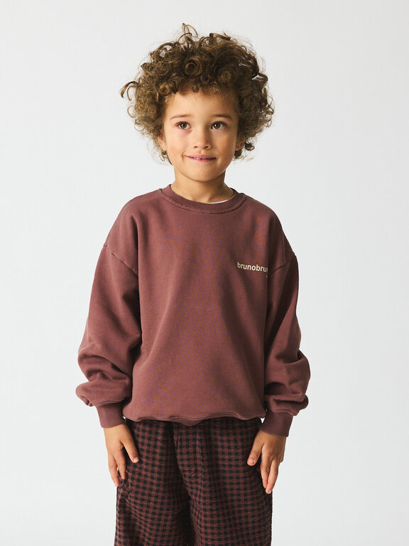 Brunobruno norah sweatshirt // marron plum