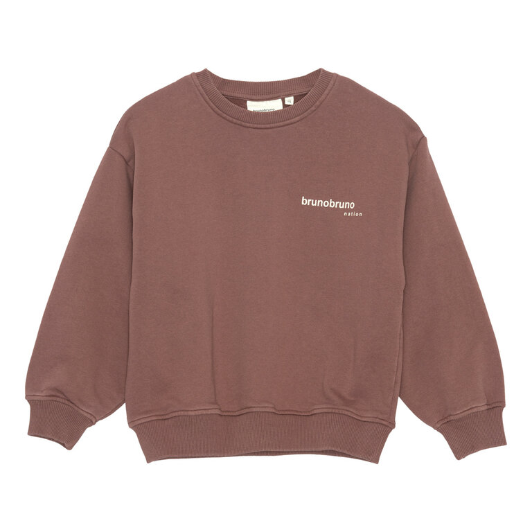 Brunobruno norah sweatshirt // marron plum