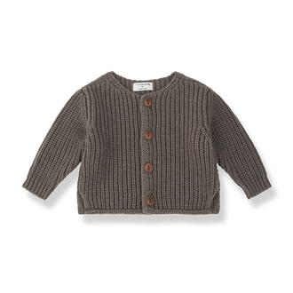 1+ in the family antibes cardigan // dark taupe