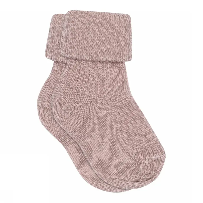 MP Denmark 589 wool rib baby socks // 188 woodrose