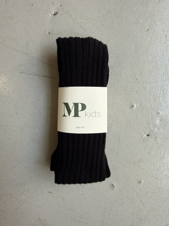 MP Denmark 130 cotton rib tights //  08 black