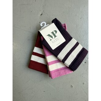 MP Denmark 79275 anker socks 3-pack // 2001 dark purple