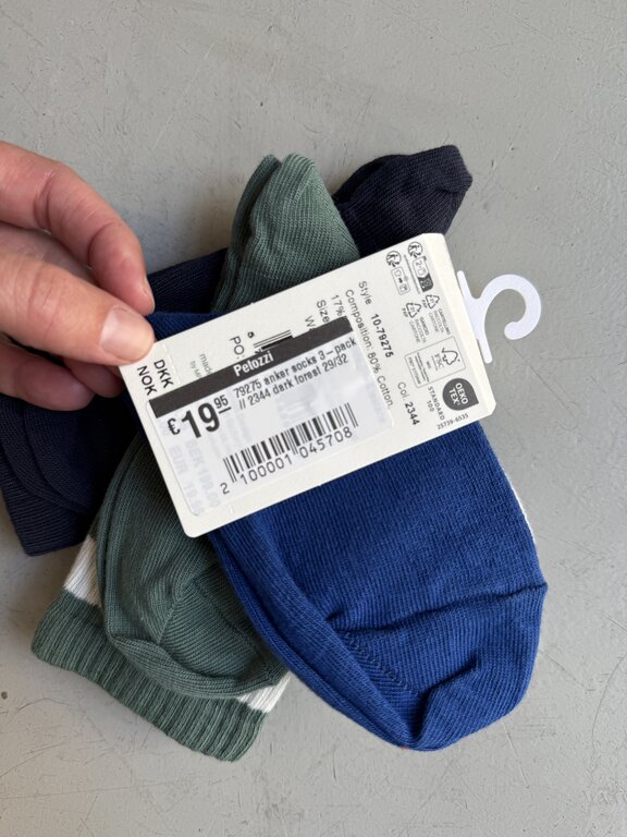 MP Denmark 79275 anker socks 3-pack // 2344 dark forest