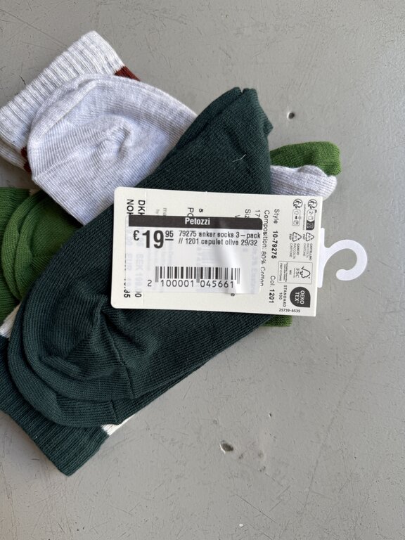 MP Denmark 79275 anker socks 3-pack // 1201 capulet olive