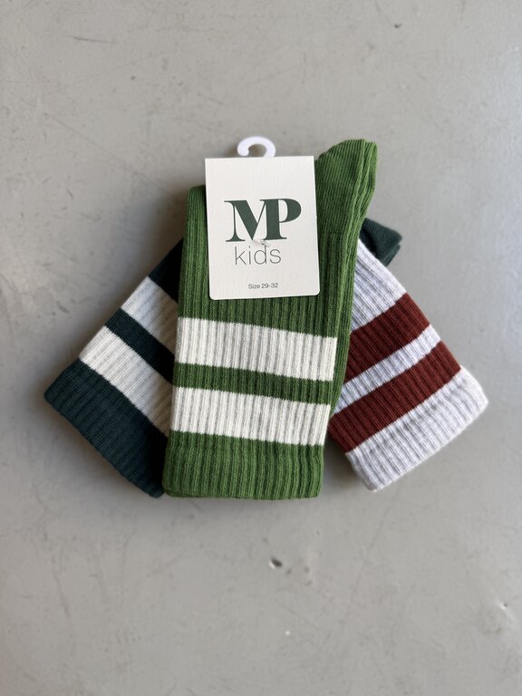 MP Denmark 79275 anker socks 3-pack // 1201 capulet olive