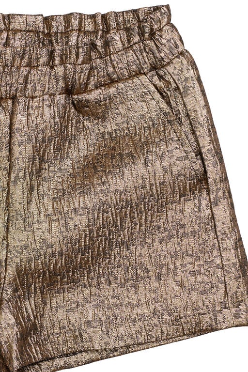 The New yupa jacquard shorts // gold